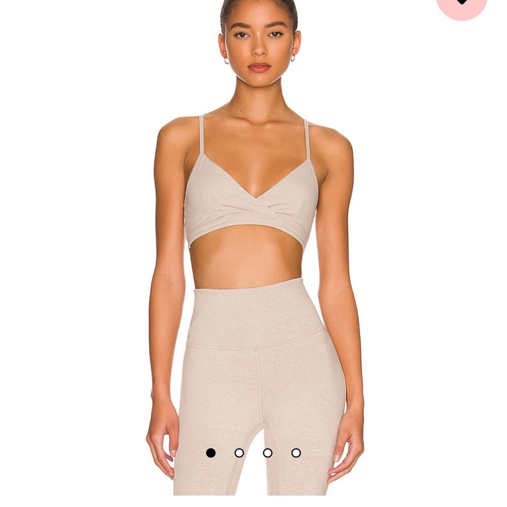 LoungeWell Willow Sports Bra in Oat Heather